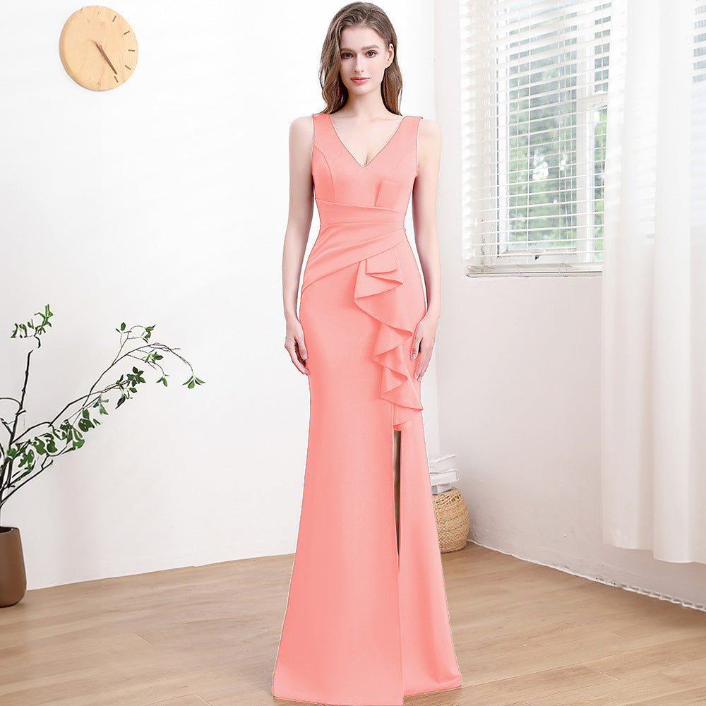 Evening Gown For Women High-end Elegant Simple And Light Luxury